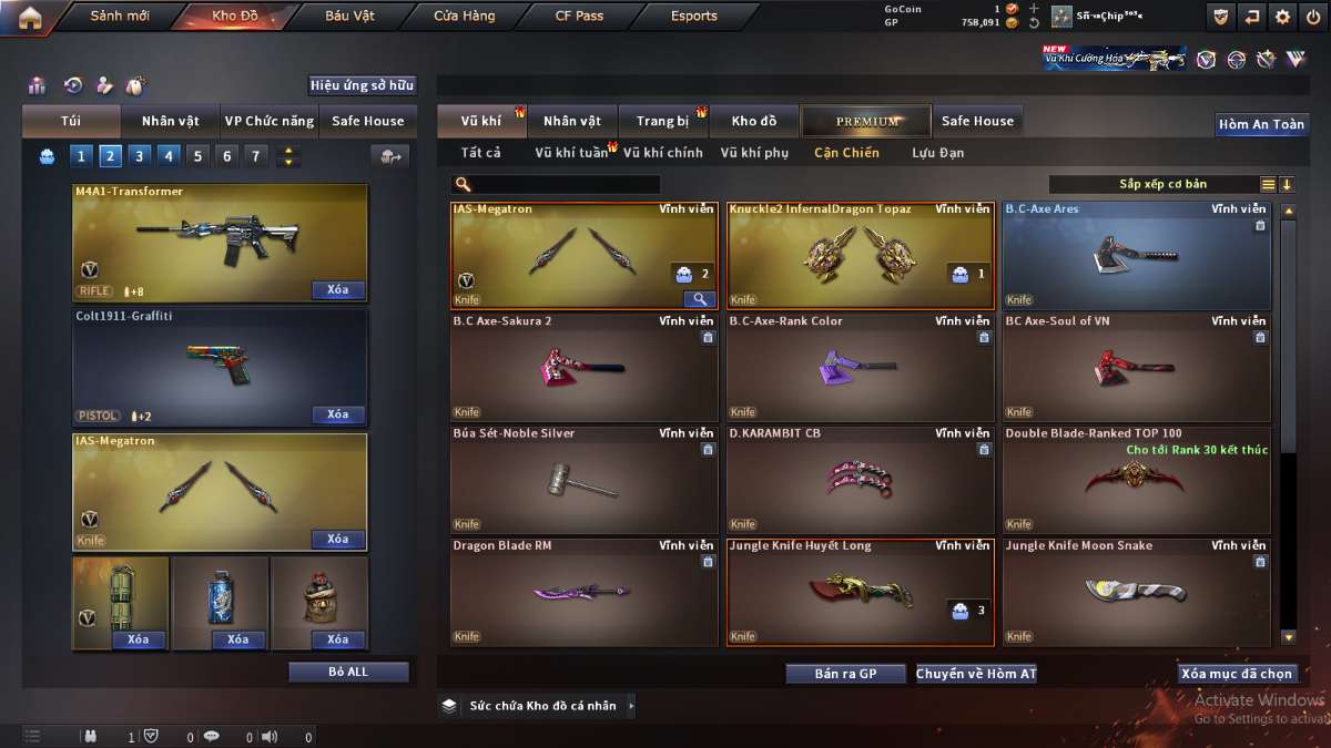 shop acc cf uy tin gia re